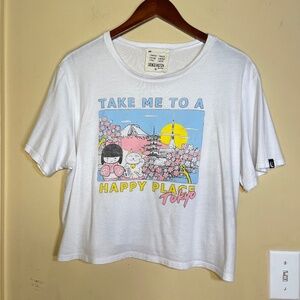 Tokyo vibrant cat blouse